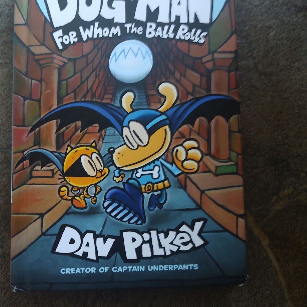 Dog Man For Whom The Ball Rolls Dav Pilkey Kids Book 7 Multi Excellent Hardcover